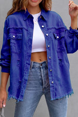 Rugged And Torn Denim Jacket