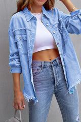 Rugged And Torn Denim Jacket