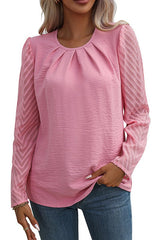 Pleated Chiffon Top