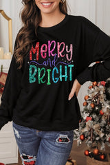 Glittering Merry & Bright Sweatshirt