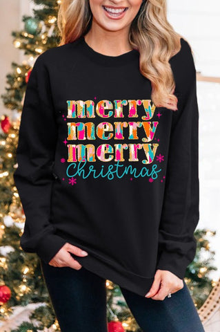 Merry Christmas "Paint" Sweatshirt