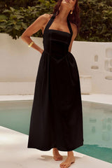 Halter Neck Maxi Dress