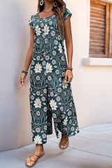 Printed Wide Leg Jumpsuit