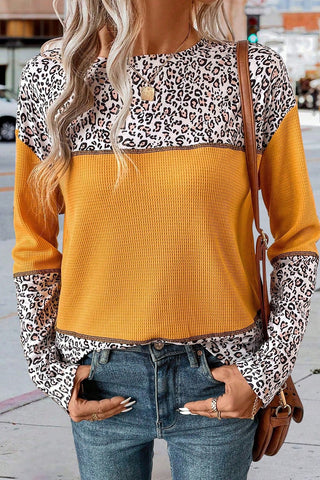 Mustard Leo Drop Shoulder Top