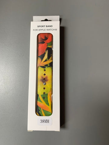 Orange Flower Apple Watch Band 38mm